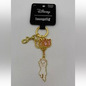 Loungefly Disney The Aristocats Marie Stained Glass Balloons Metal Keychain NEW